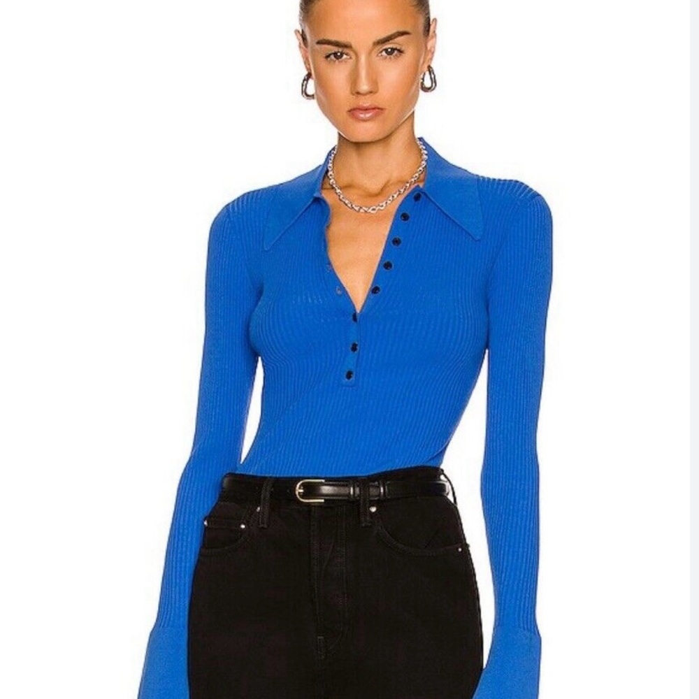 A.L.C. Blue Eleanor Top Small